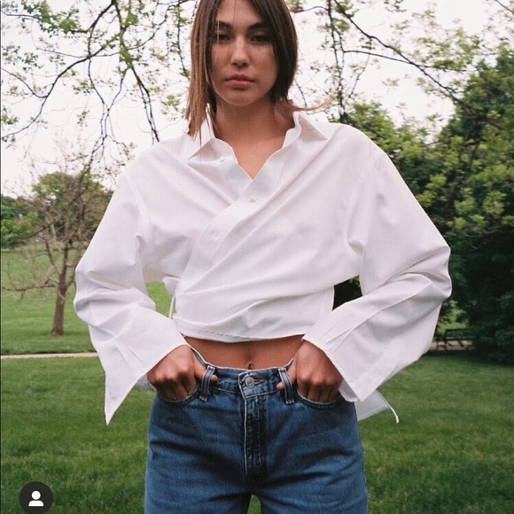 Sibling vintage x Subrina Heyink button up wrap tops - Picture 2 of 12